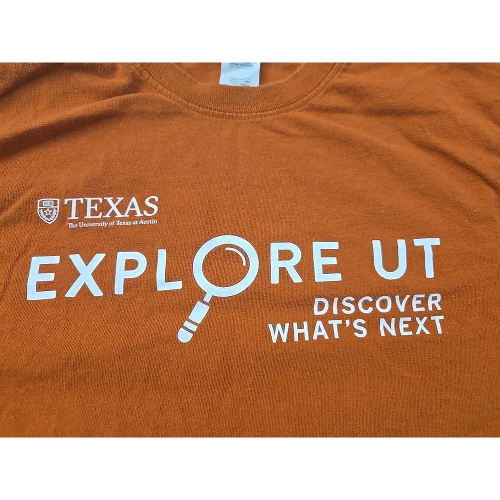 Texas Longhorns T Shirt Mens Small Explore‎ UT Discover What's Next - Picture 2 of 7